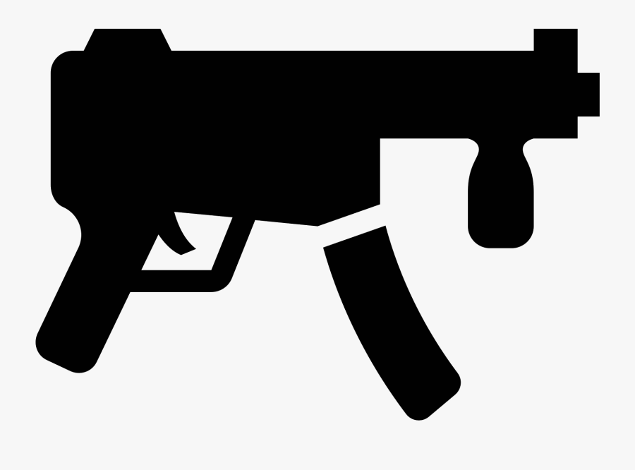 Firearm Submachine Computer Icons - Machine Gun Icon Png, Transparent Clipart