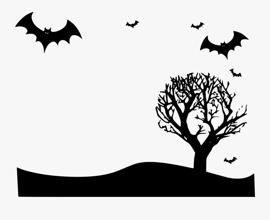 Art,monochrome Photography,twig - Halloween Wallpaper Black And White, Transparent Clipart