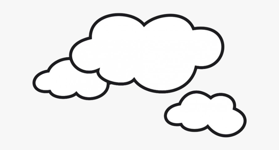 Cloud Clipart Transparent Background Png - Clouds Coloring, Transparent Clipart