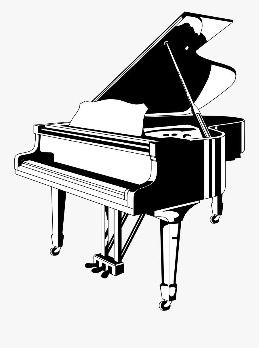 Piano Clip Art Pictures Free Clipart Images - Piano Black And White, Transparent Clipart