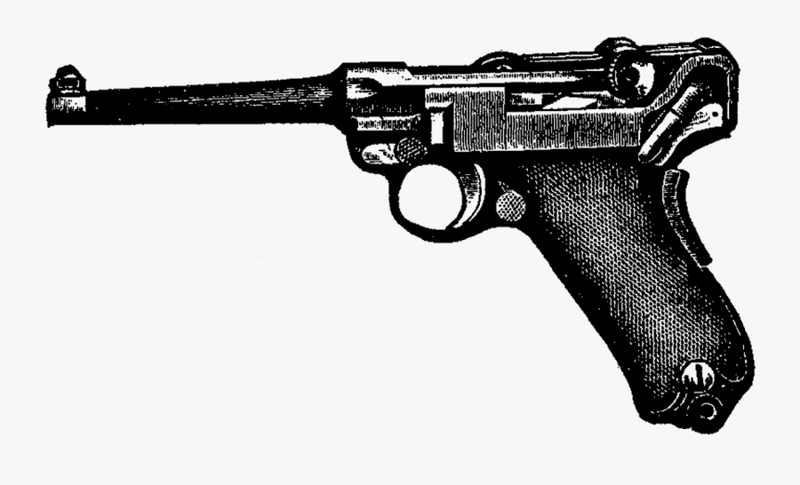Gun Clipart Simple - Pistol, Transparent Clipart