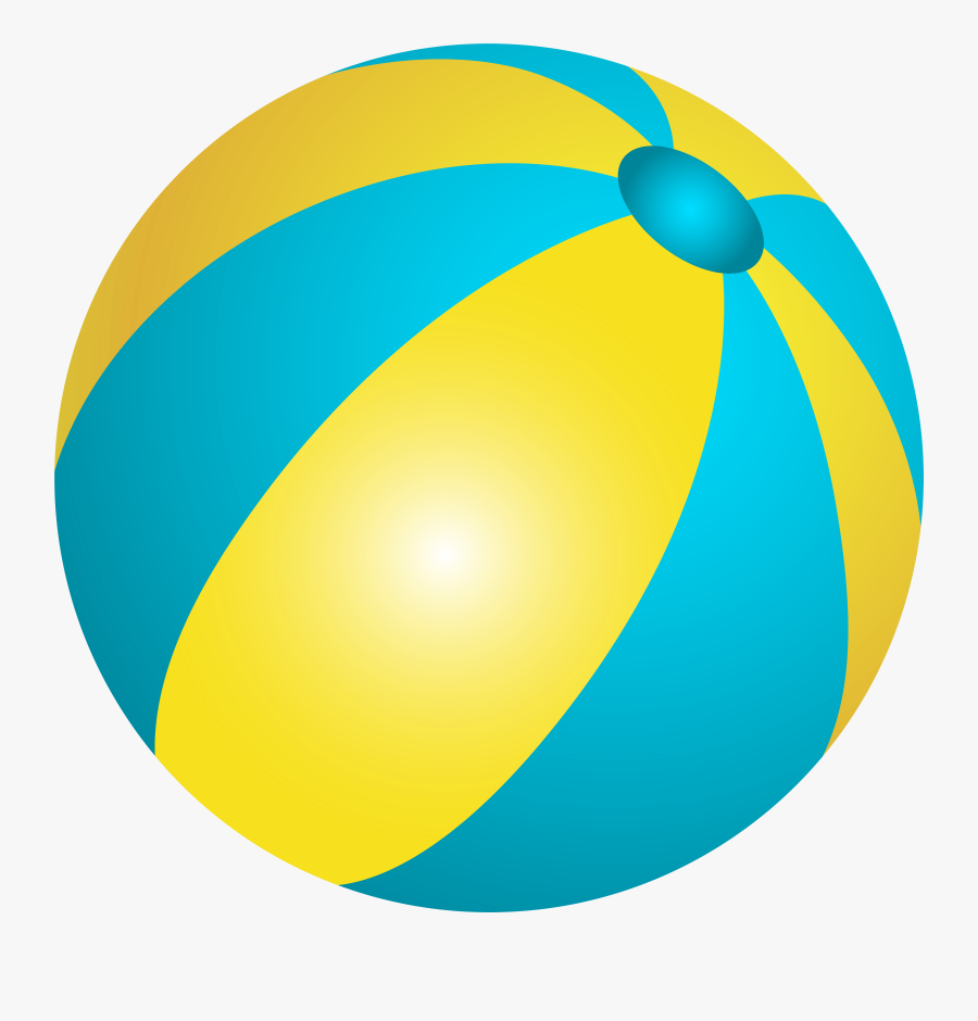 Beach Ball Clip Art Image, Transparent Clipart