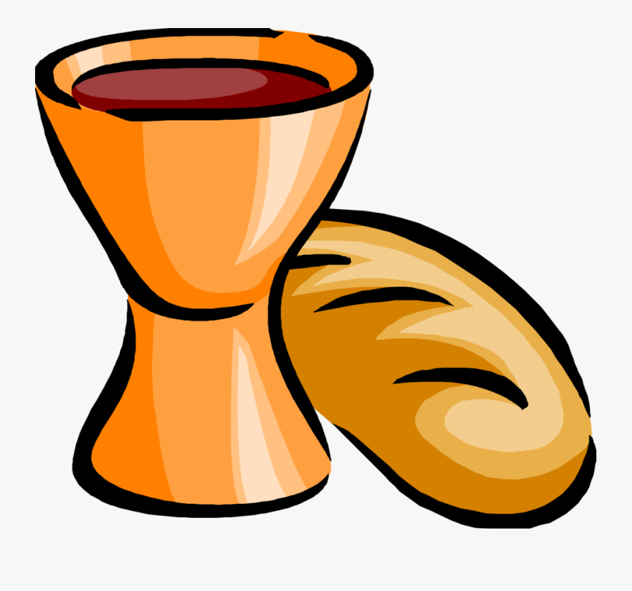 Christian Communion Bread Clipart - Bread And Wine Symbol, Transparent Clipart