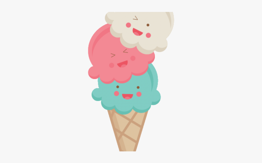 Cute Ice Cream Clip Art, Transparent Clipart