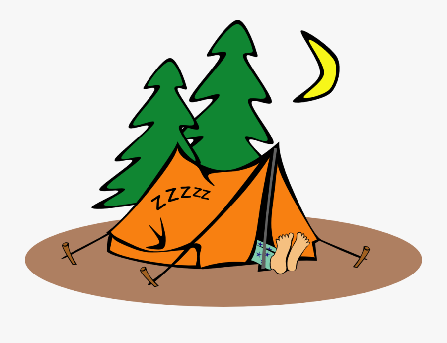 Campfire Clipart Tent Pencil And In Color Campfire - Camping Clipart, Transparent Clipart