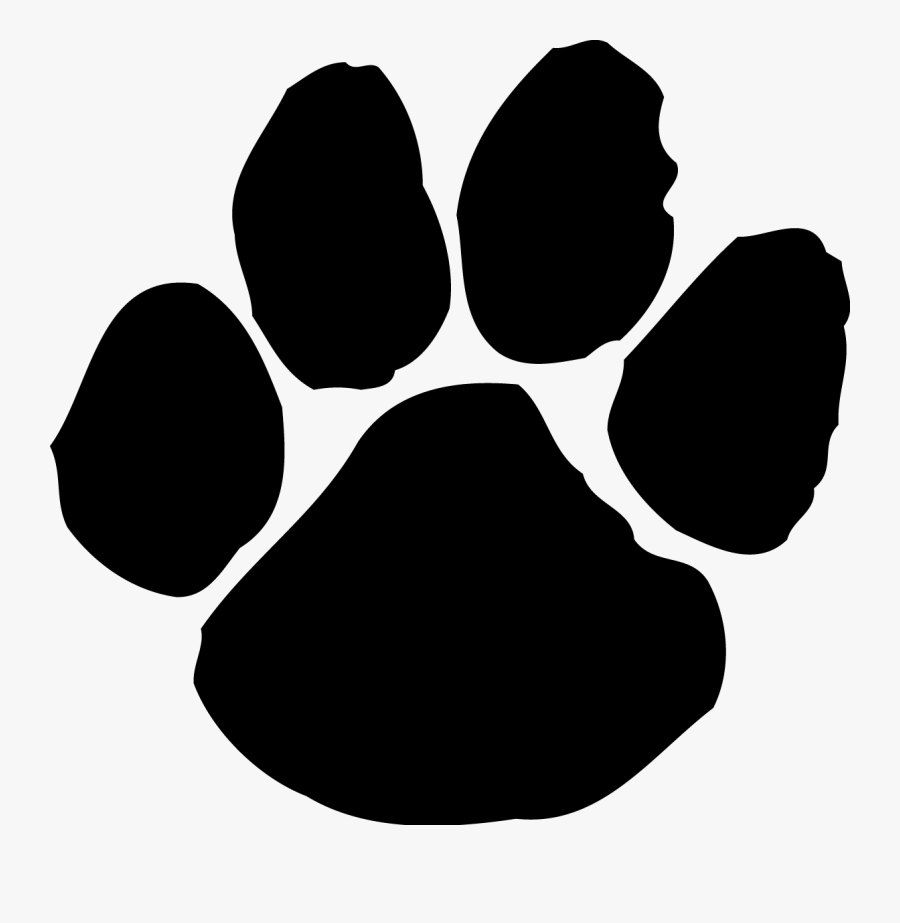 Paw Print Tattoos On Dog Prints Scroll Clipart Transparent - Tiger Paw Print Clipart, Transparent Clipart