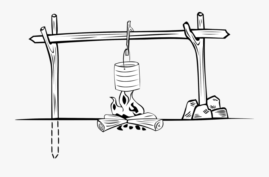 Transparent Campfire Clipart Png - Полевая Каша На Костре, Transparent Clipart