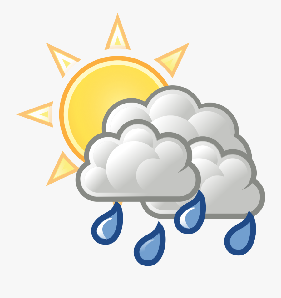 Rain Clouds Clipart 26, - Scattered Thunderstorms Clipart, Transparent Clipart