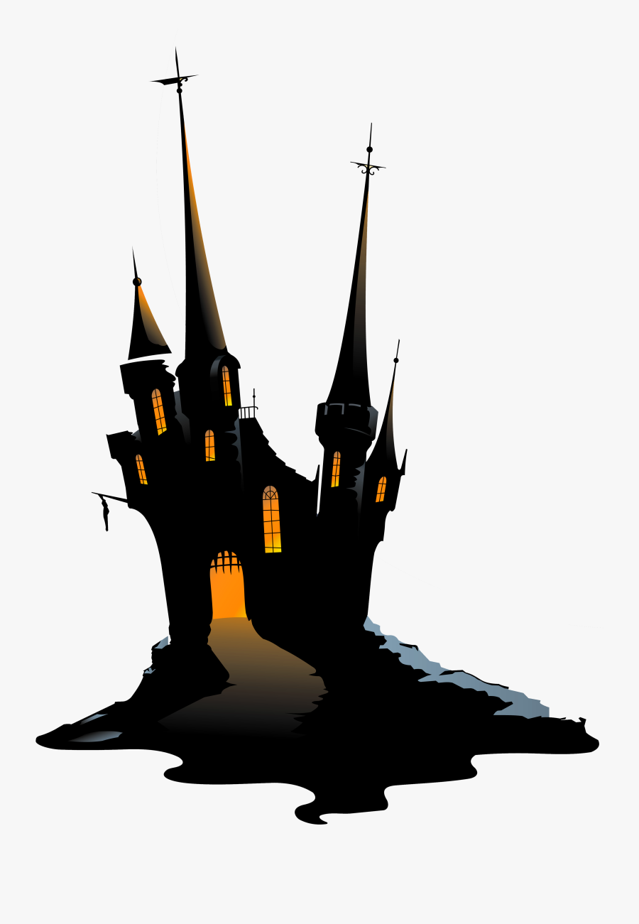 Dracula Castle Clipart - Haunted Castle Clipart, Transparent Clipart