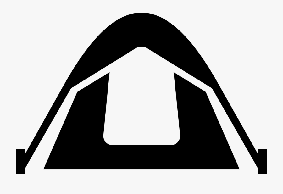 Camping Tent Silhouette At Getdrawings - Tent Svg, Transparent Clipart