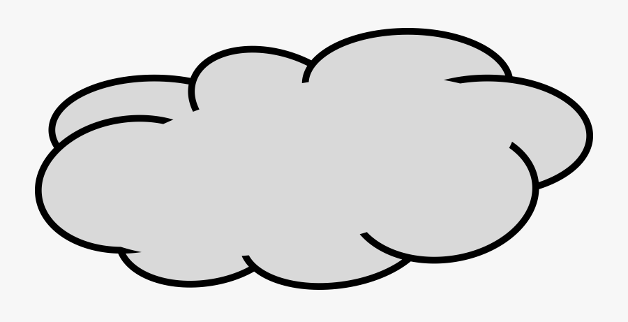 Clipart Clouds Clipart Fluffy - Grey Cloud Clipart, Transparent Clipart