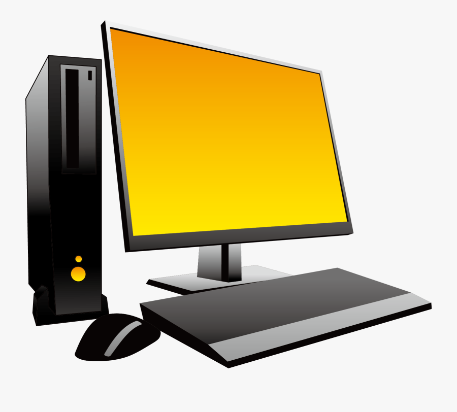 Computers Clipart Computer Screen - Desktop Computer Clipart Hd, Transparent Clipart