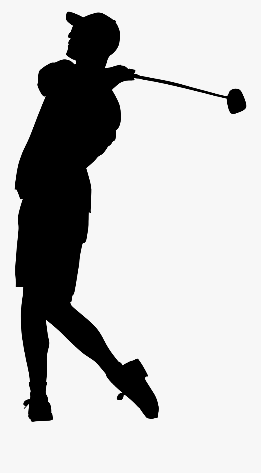 Silhouette Golf Clip Art - Transparent Golfer Silhouette Png, Transparent Clipart