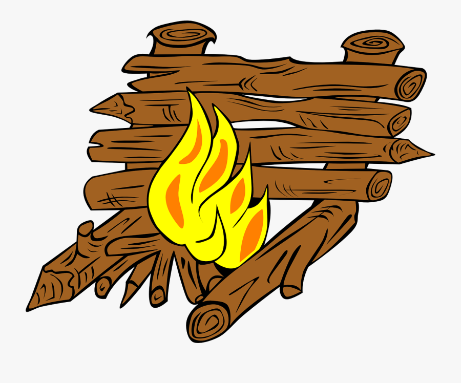 Onlinelabels Clip Art Campfires - Reflector Fire, Transparent Clipart