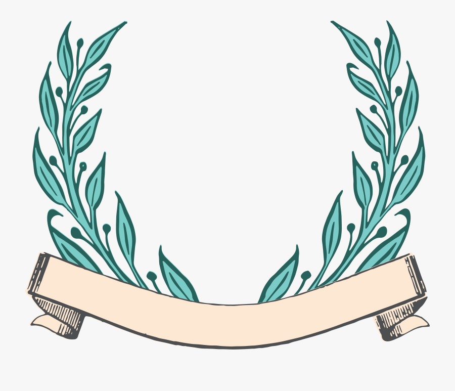 Scroll Clipart Teal - Banners Vintage Vector Png, Transparent Clipart