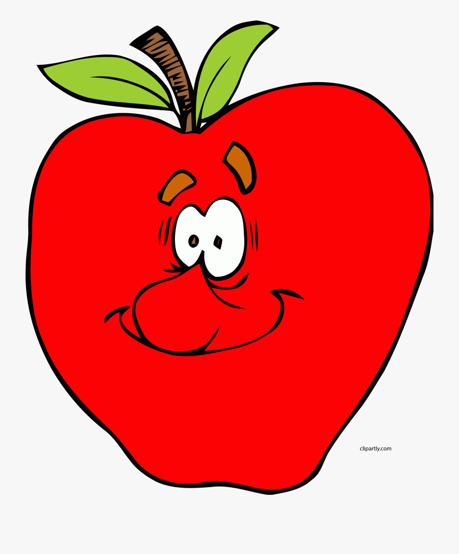 Apple Clipart Happy - Apple Clip Art, Transparent Clipart