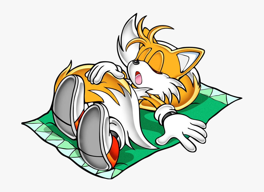 Sleep Clipart - Tails Coloring Pages Sonic, Transparent Clipart