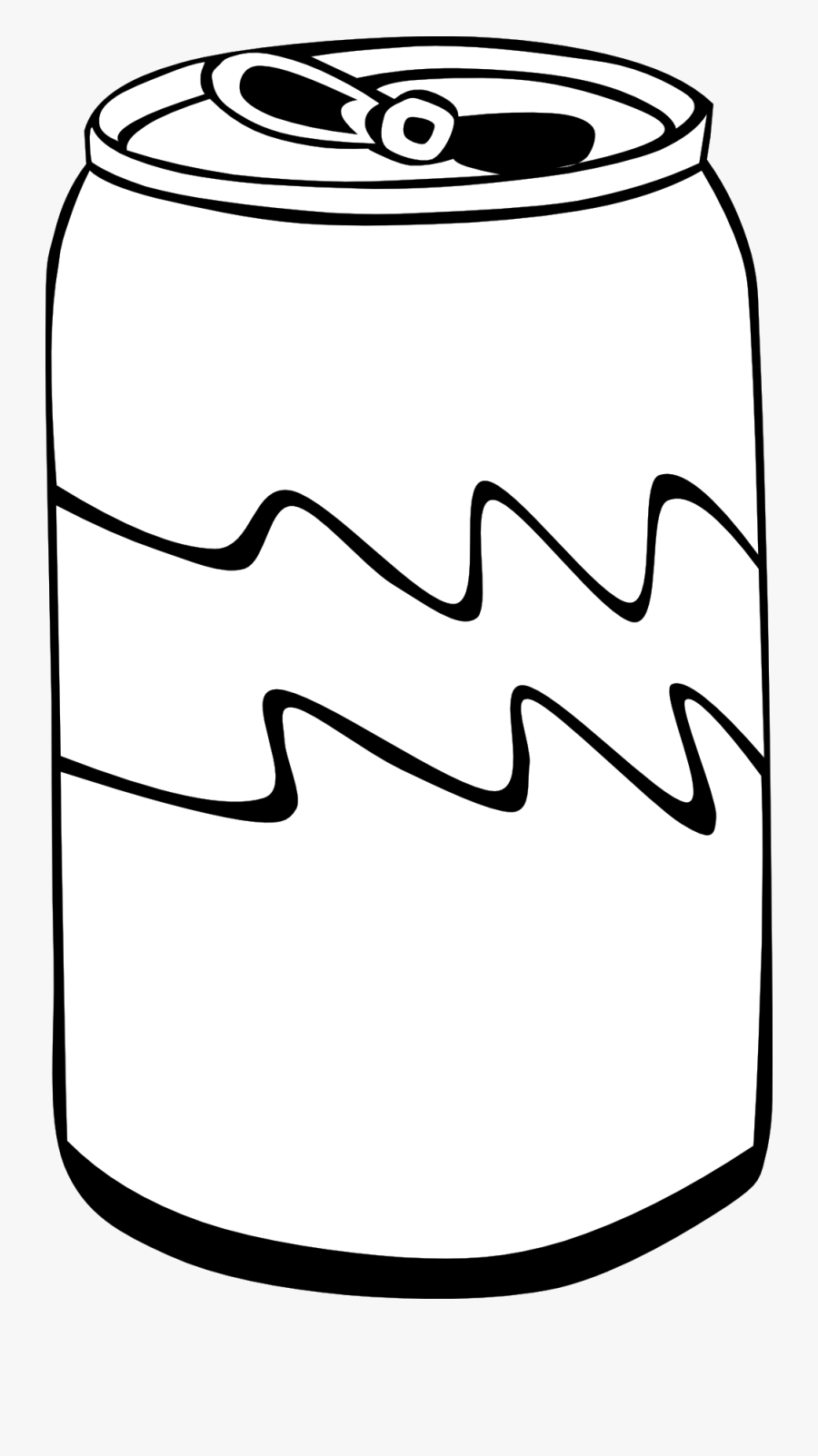 Soda Picnic Food Clip Art Black And White Transparent - Soda Black And White, Transparent Clipart