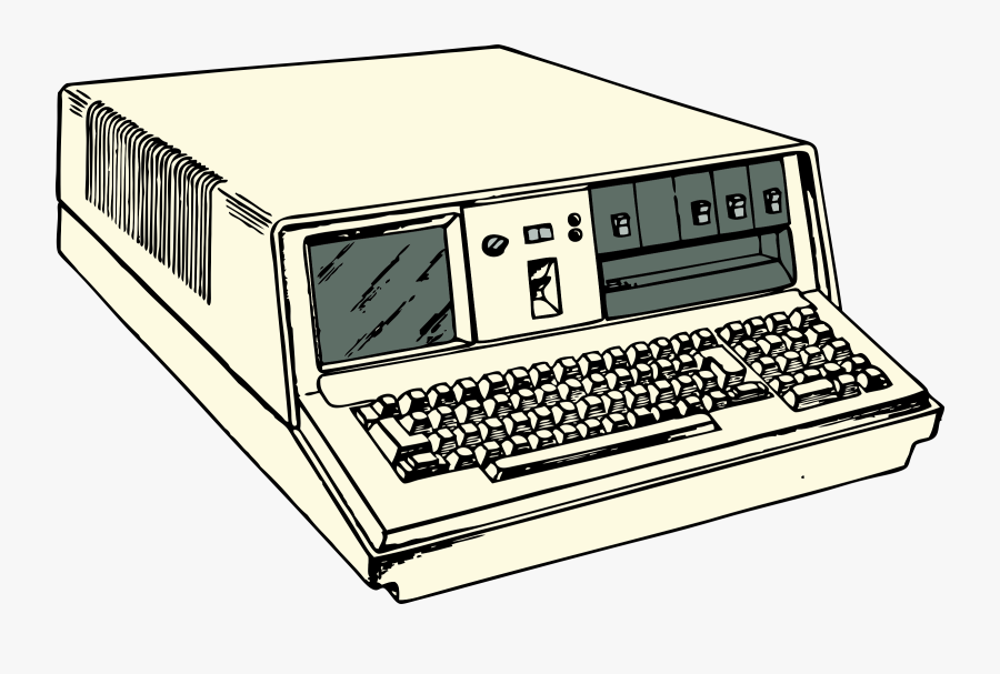 Clipart - Old Portable Computer Png, Transparent Clipart