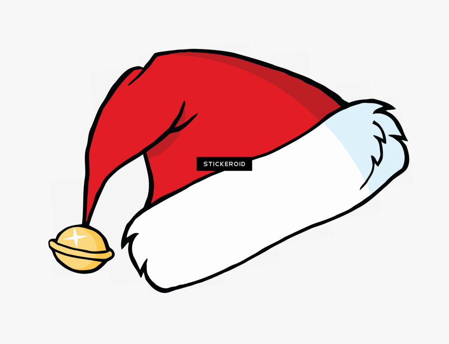 Santa Claus Hat Holidays Clipart , Png Download - Christmas Hat Black And White, Transparent Clipart