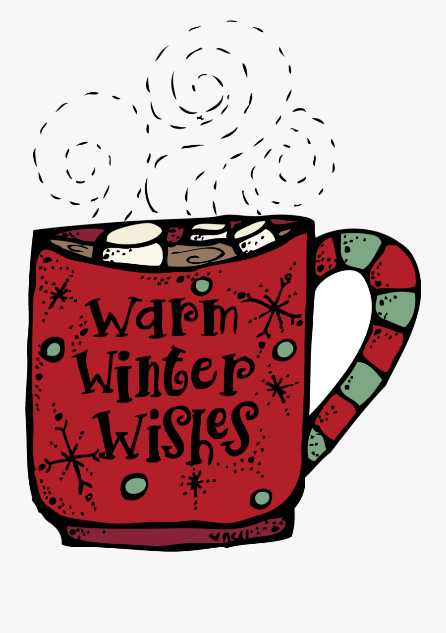 Hot Chocolate Clipart December - Hot Cocoa Clipart Black And White, Transparent Clipart