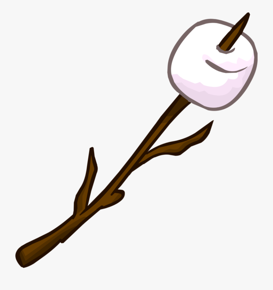 Marshmallow Campfire Clip Art Transprent Smore Png - Marshmallow On Stick Clipart , Free