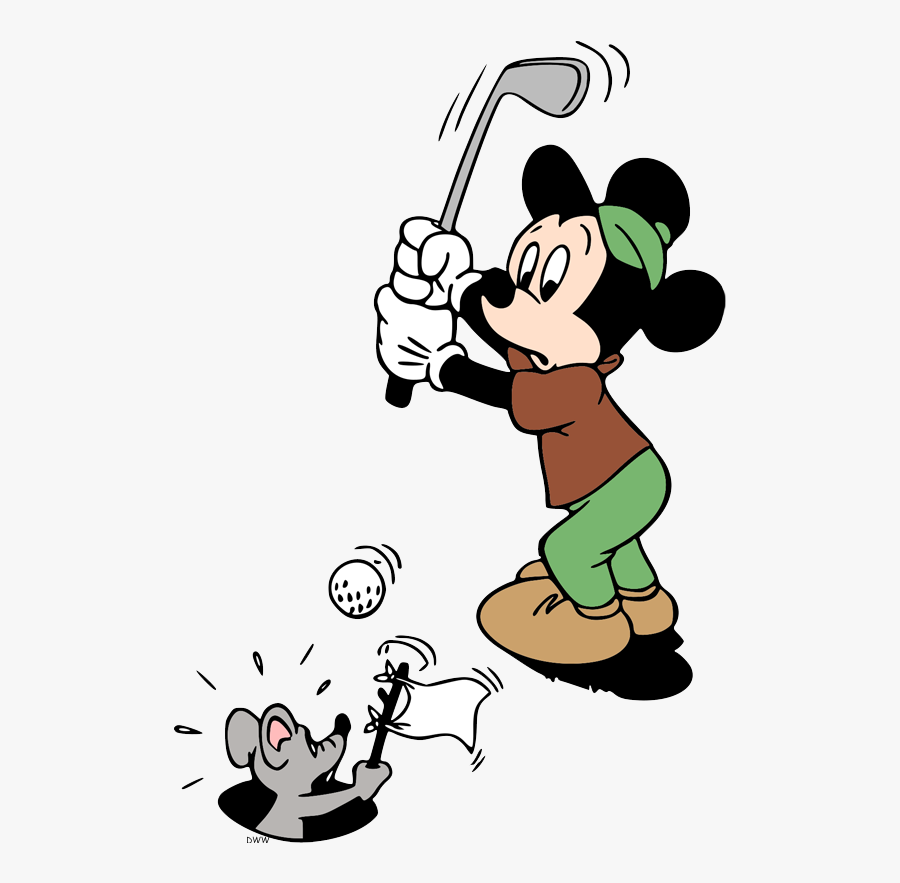 Mickey Mouse Golf, Transparent Clipart