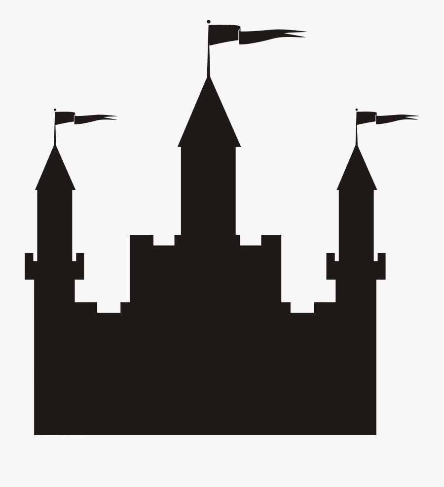 Castle Silhouette Icons Png - Castle Clipart Black And White, Transparent Clipart