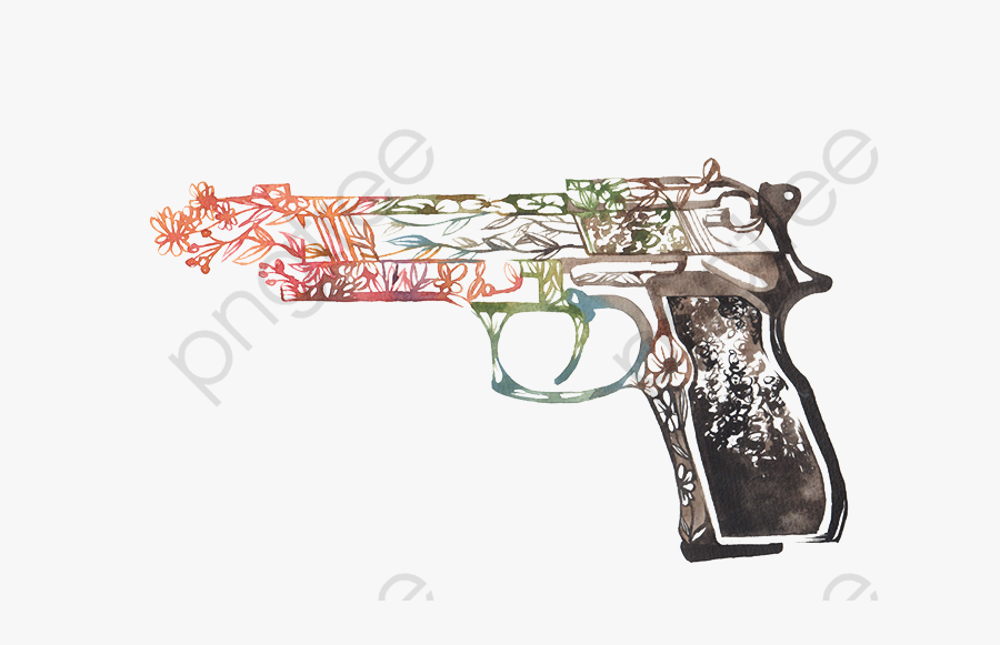 Transparent Gun Clipart - รูป ปืน ภาพ วาด, Transparent Clipart