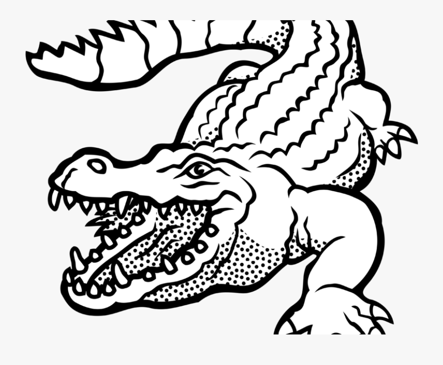 Alligator Clipart Images Black And White Free Download - Crocodile Clip Art Black And White, Transparent Clipart