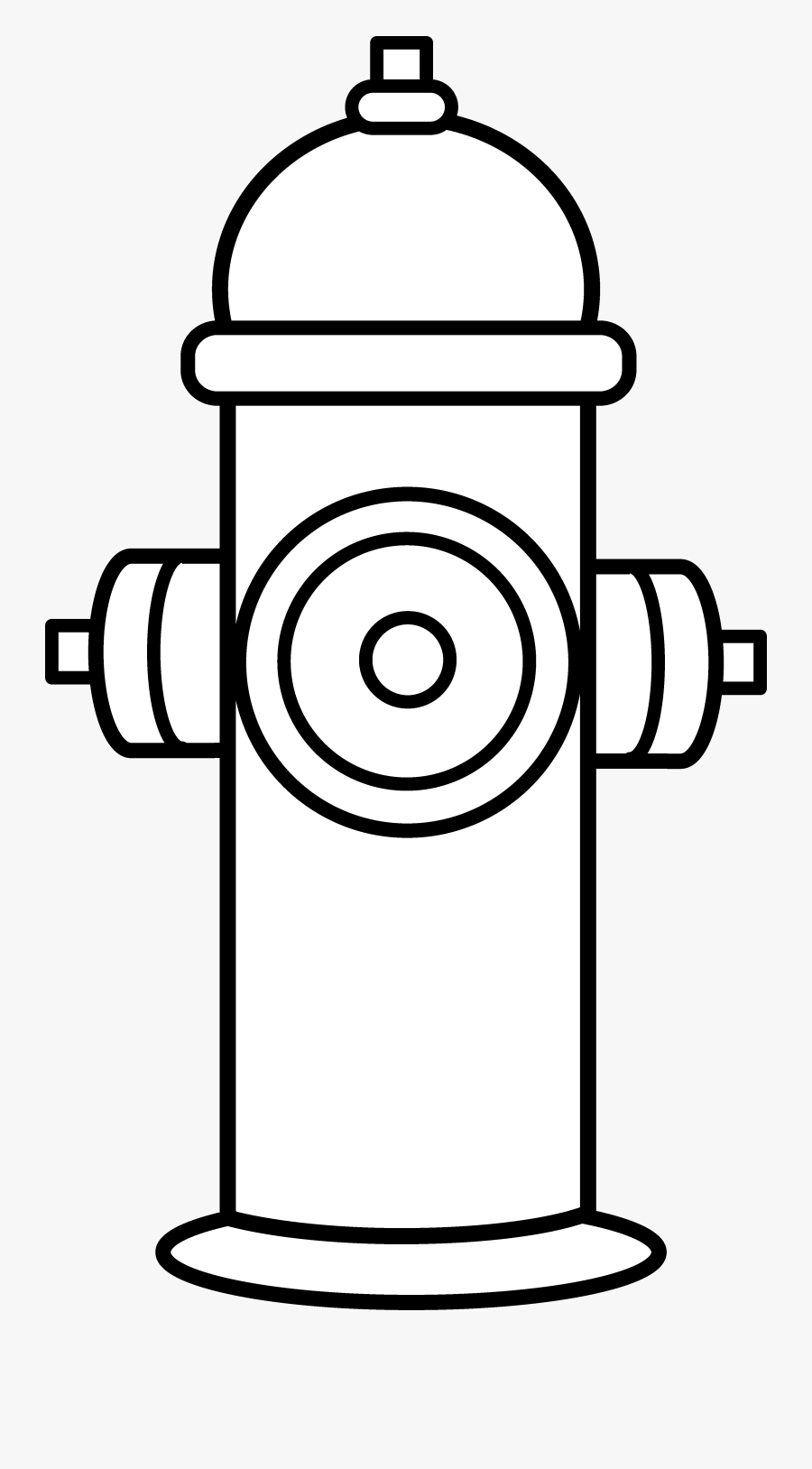 Black - And - White - Flame - Clipart - Fire Hydrant Black And White, Transparent Clipart