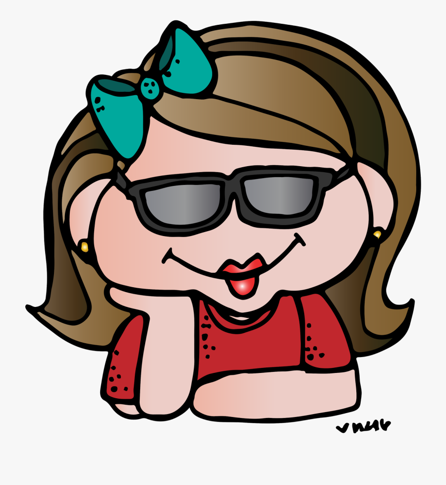 Melonheadz School Supplies - Teacher With Sunglasses Clipart, Transparent Clipart