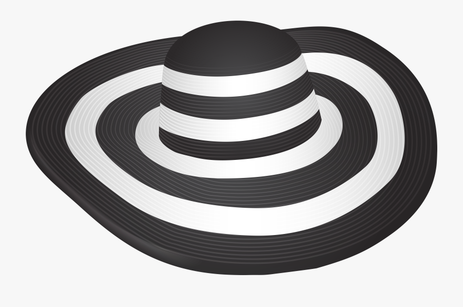 Beach Sun Hat Black Png Clip Art Image - Beach Hat Sun Hat Clipart, Transparent Clipart