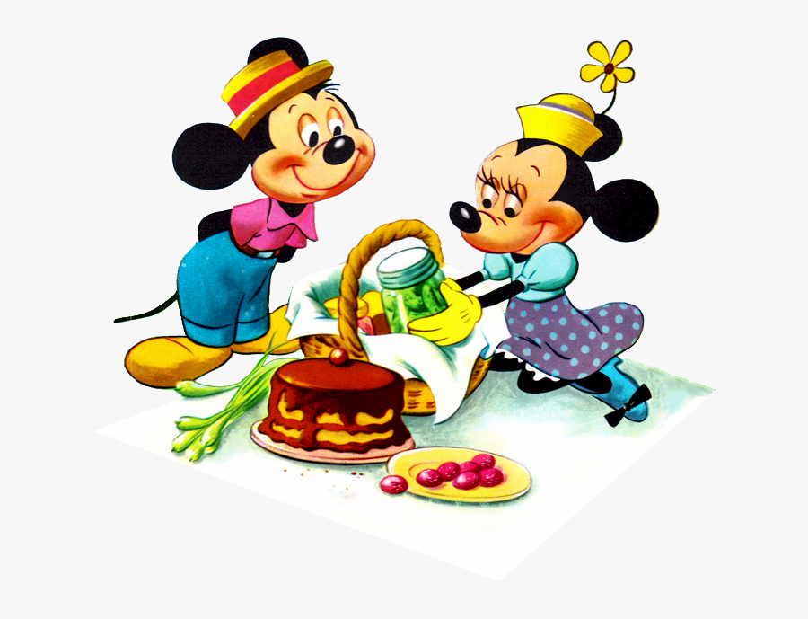 Picnic Clipart Mickey Mouse - Walt Disney Mickey Mouse Picnic, Transparent Clipart