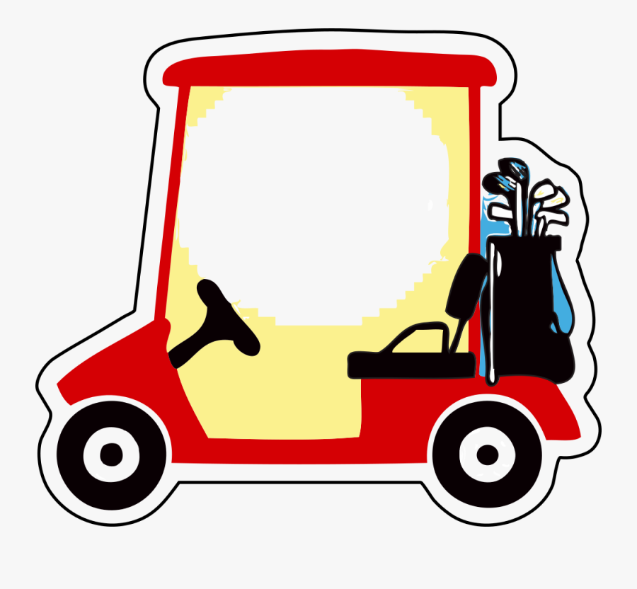 Area,car,line - Golf Cart Clipart, Transparent Clipart