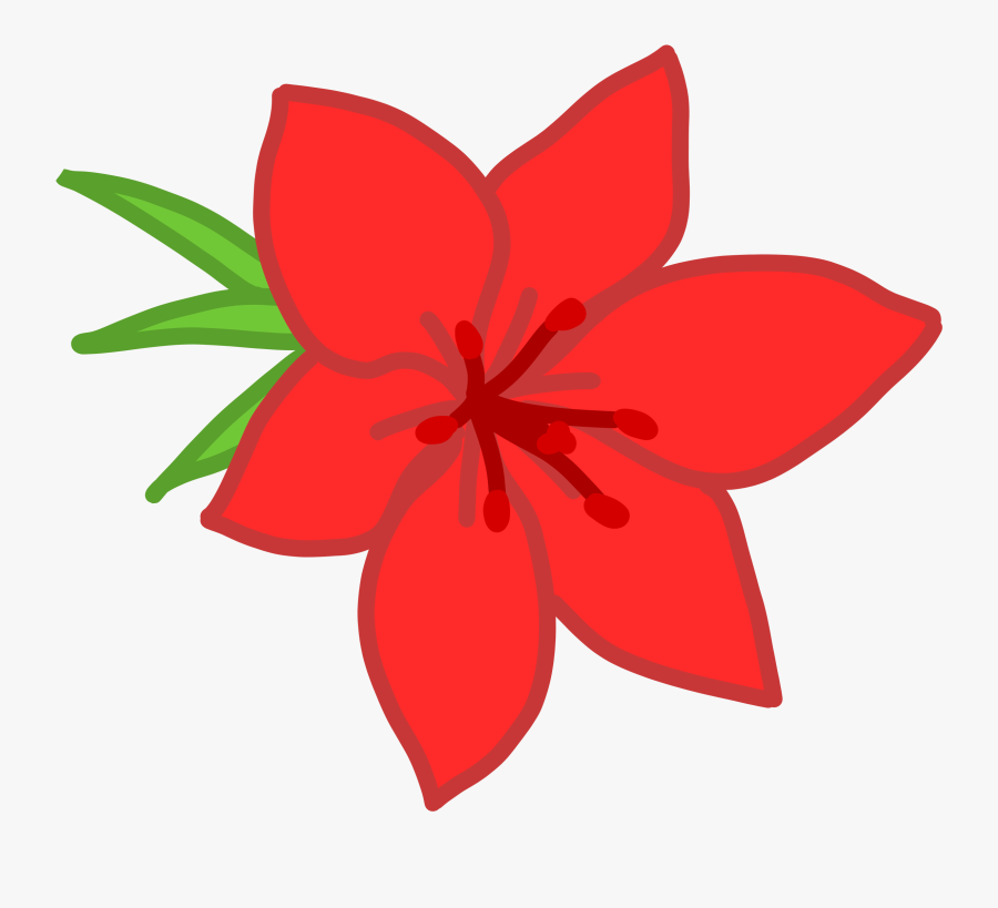 Free Crab Clipart - Cartoon Red Flower Png, Transparent Clipart