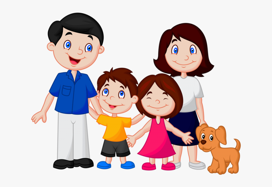 Family Png Clipart - Happy Family Cartoon, Transparent Clipart