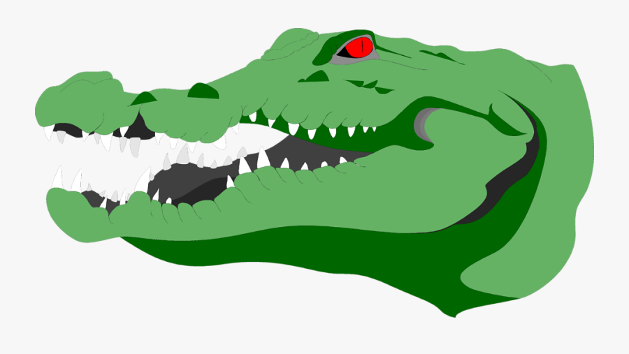 Transparent Alligator Clipart - Alligator Head Transparent Background, Transparent Clipart