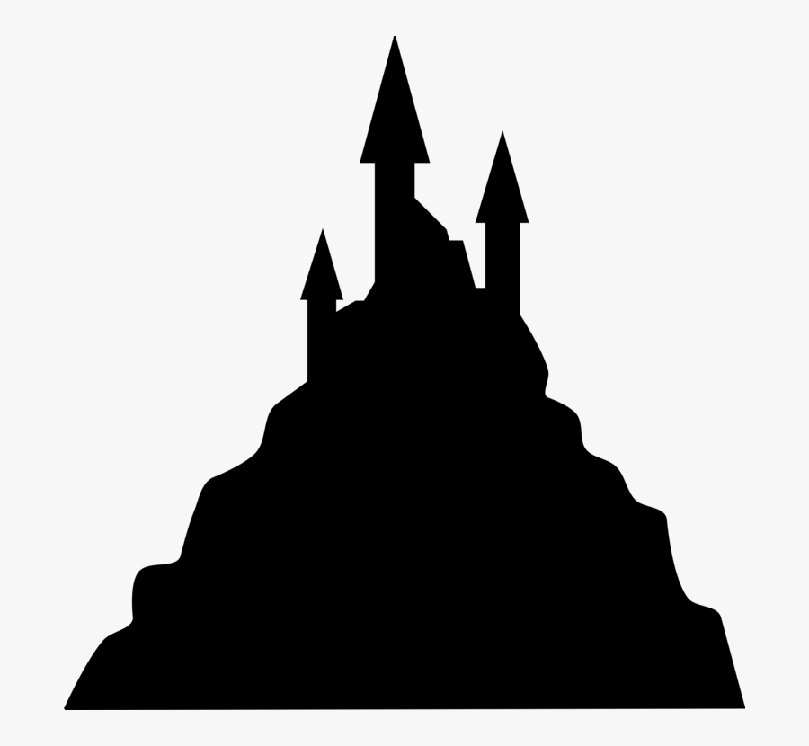 Disney - Princess - Castle - Clipart - Castle Silhouette Vector, Transparent Clipart