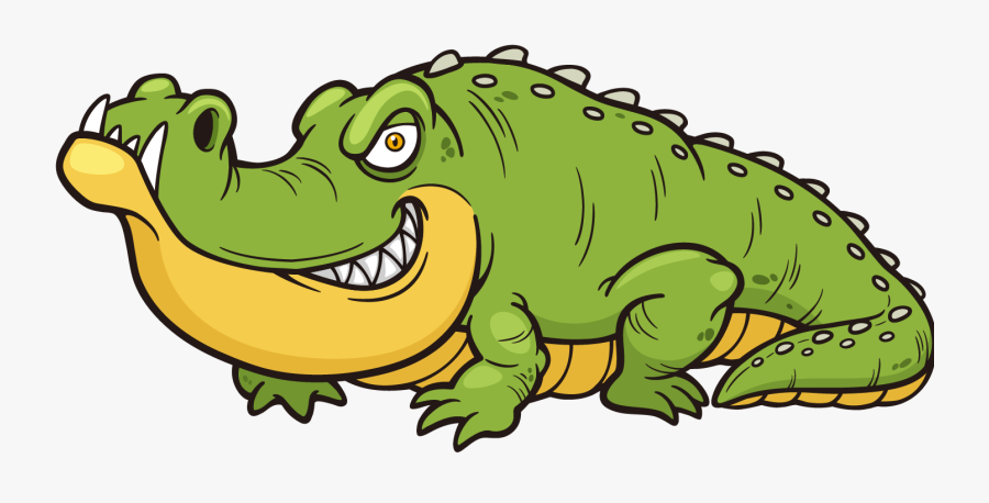 Clip Art Collection Of Free Drawing - Crocodile Cartoon Png, Transparent Clipart