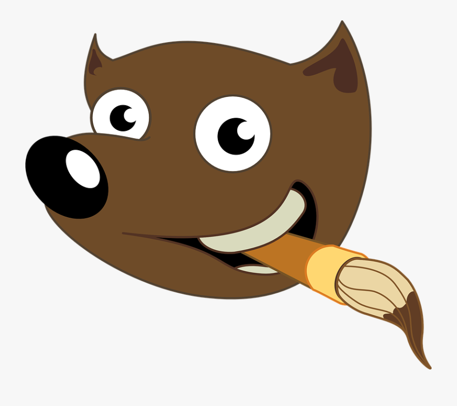 Animated Squirrel Clipart 12, Buy Clip Art - Cat With Paint Brush Logo, Transparent Clipart
