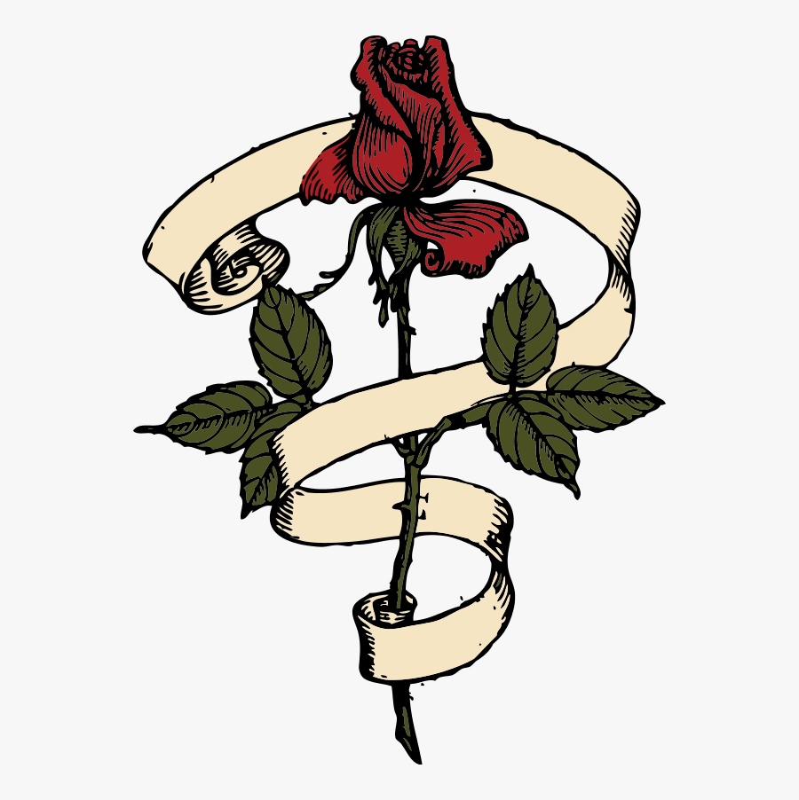 Rose Scroll, Transparent Clipart