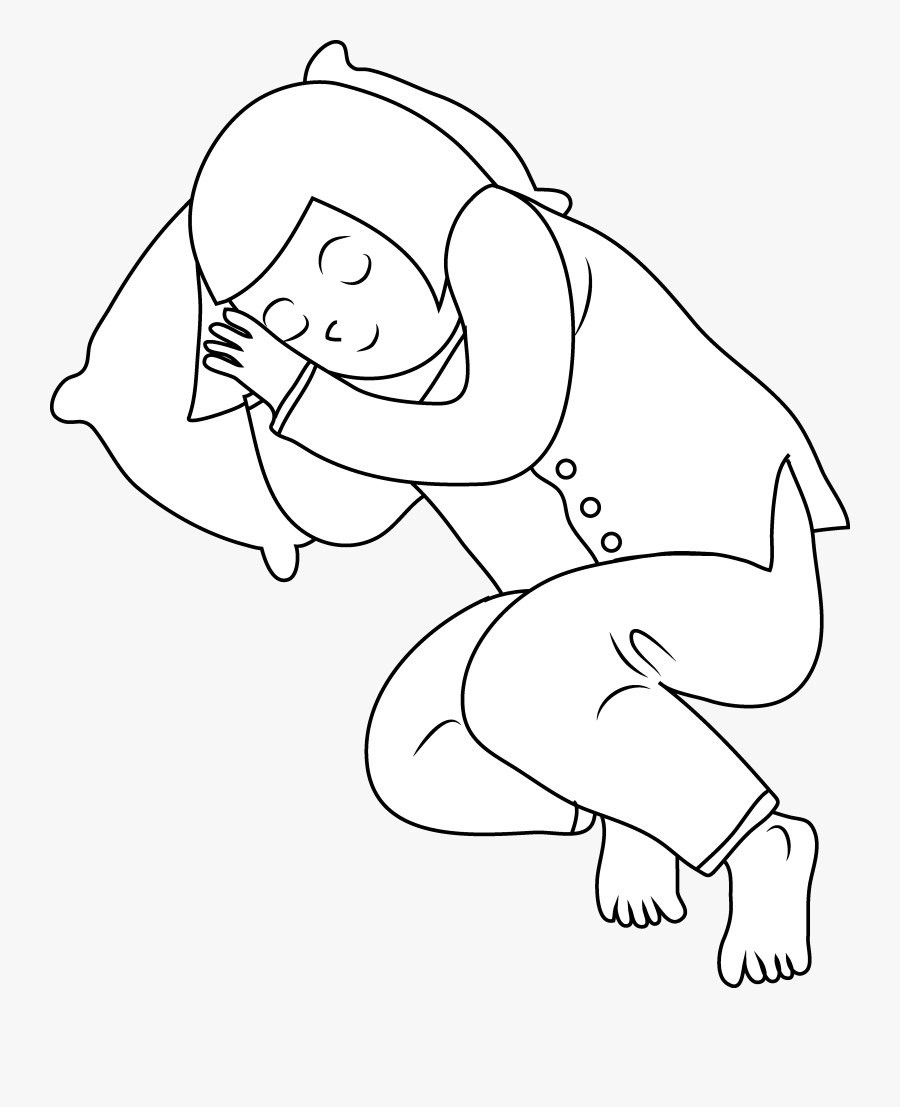 Little Black Girl Sleep Png - Nap Black And White Clipart, Transparent Clipart