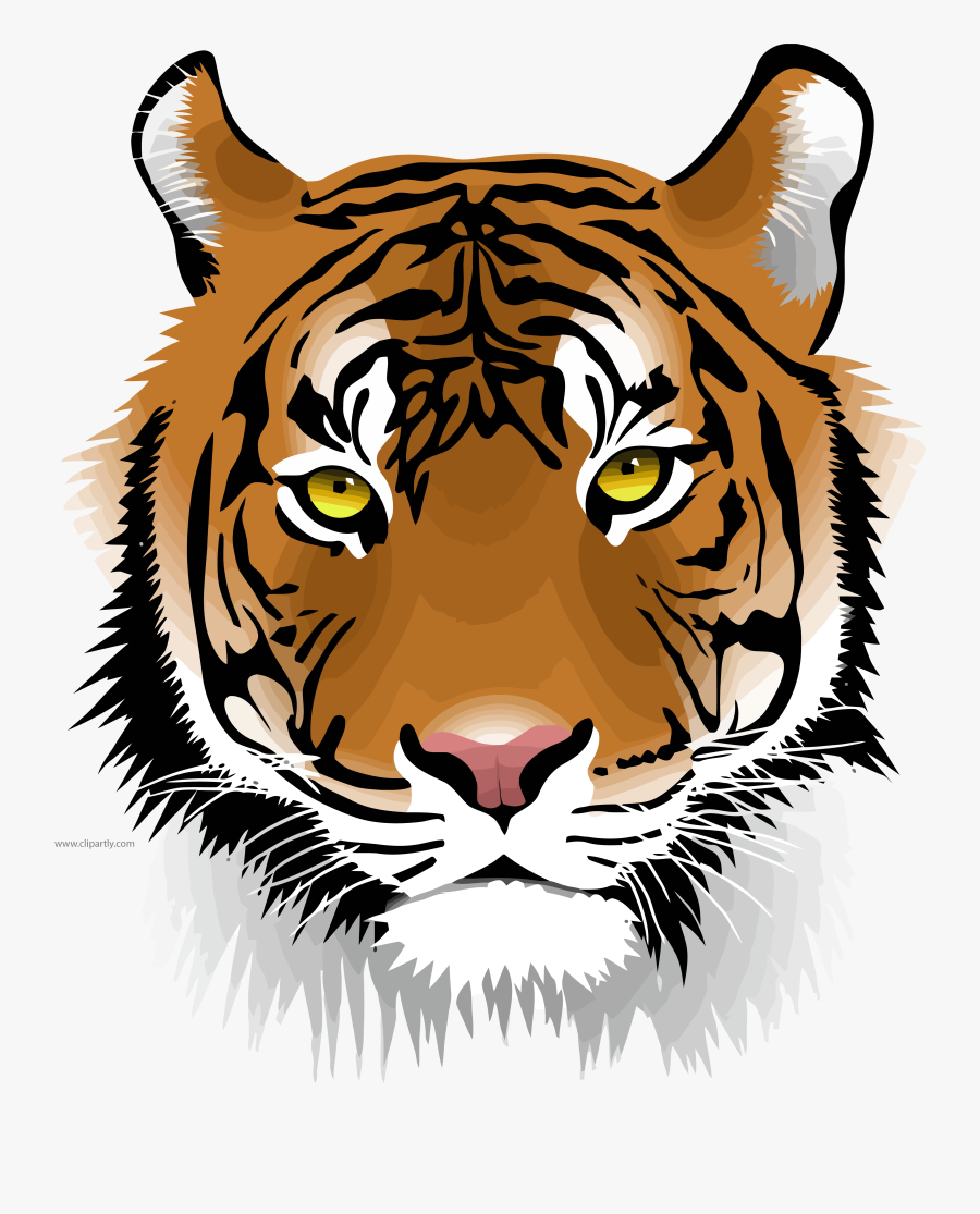Tiger Wild Face Clipart Png Download - Tiger Clipart, Transparent Clipart