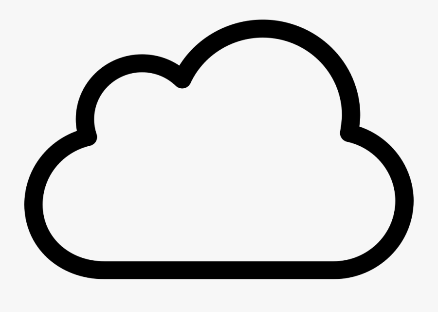 Transparent Clouds Clipart - Cloud Black And White Png, Transparent Clipart