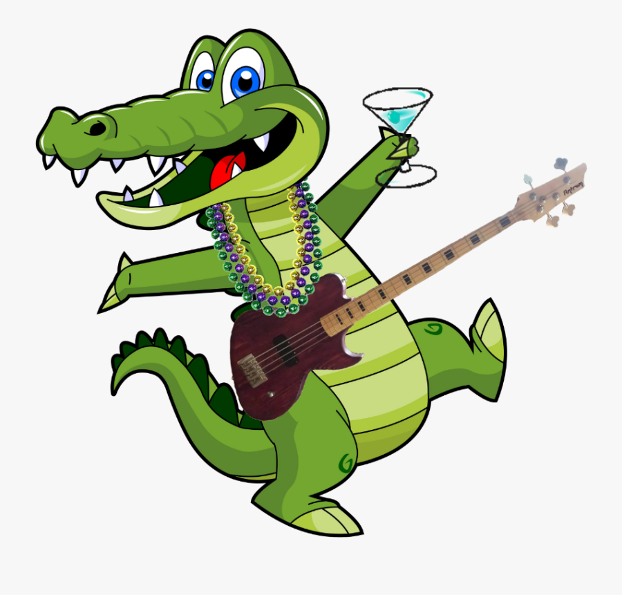 Transparent Cooking Clip Art - Alligator With A Paint Brush, Transparent Clipart
