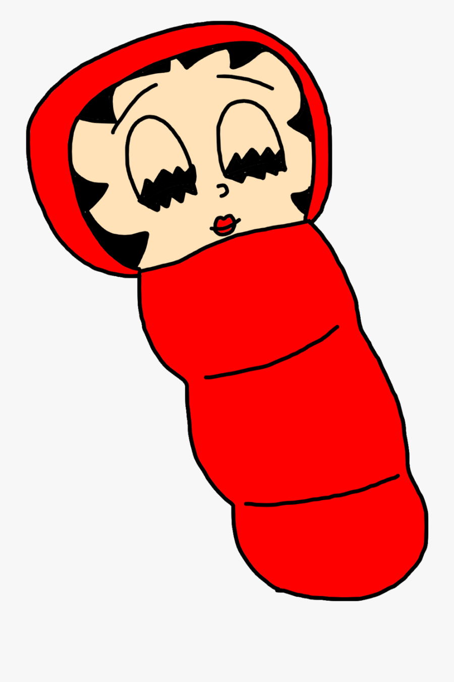 Betty Boop Sleeping Bag By Marcospower1996 - Dot Marcospower1996, Transparent Clipart