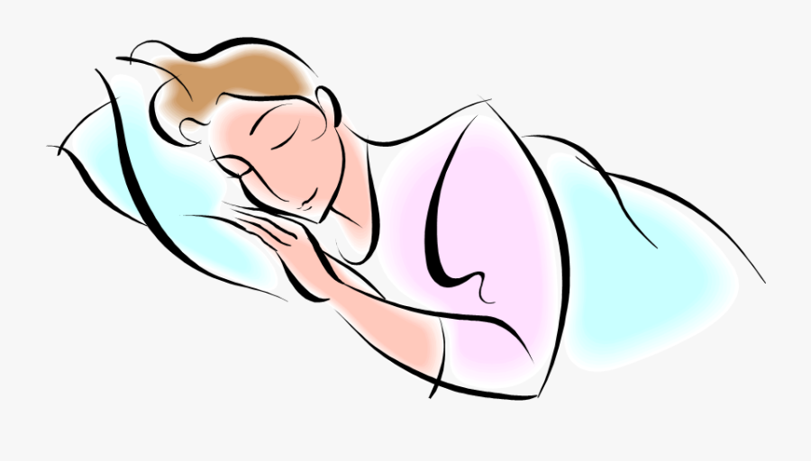 Close Your Eyes And - Animated Woman Sleeping, Transparent Clipart