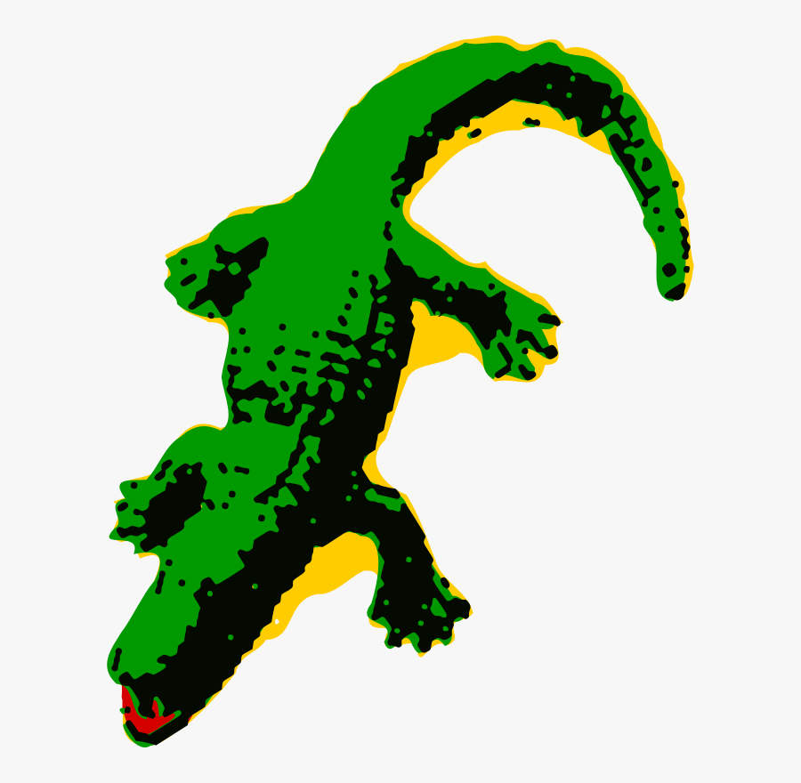 Reptile,leaf,artwork - Alligator Animated, Transparent Clipart