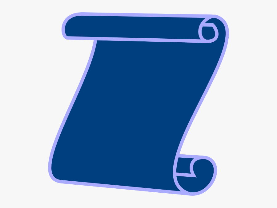 Scroll Svg Clip Arts - Blue Scroll Vector Png, Transparent Clipart